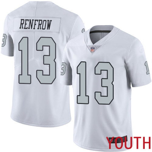Oakland Raiders Limited White Youth Hunter Renfrow Jersey NFL Football 13 Rush Vapor Untouchable Jersey